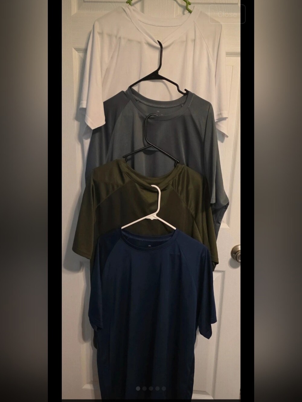 Men's Short Sleeve Performance Tees — White, Gray, Olive, Navy 4 Pack
